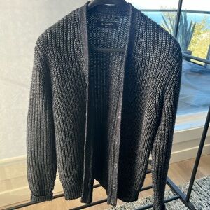 All Saints Charcoal Men's Cardigan